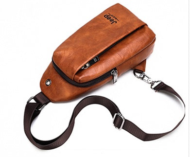 Leather sports running mobile phone bag