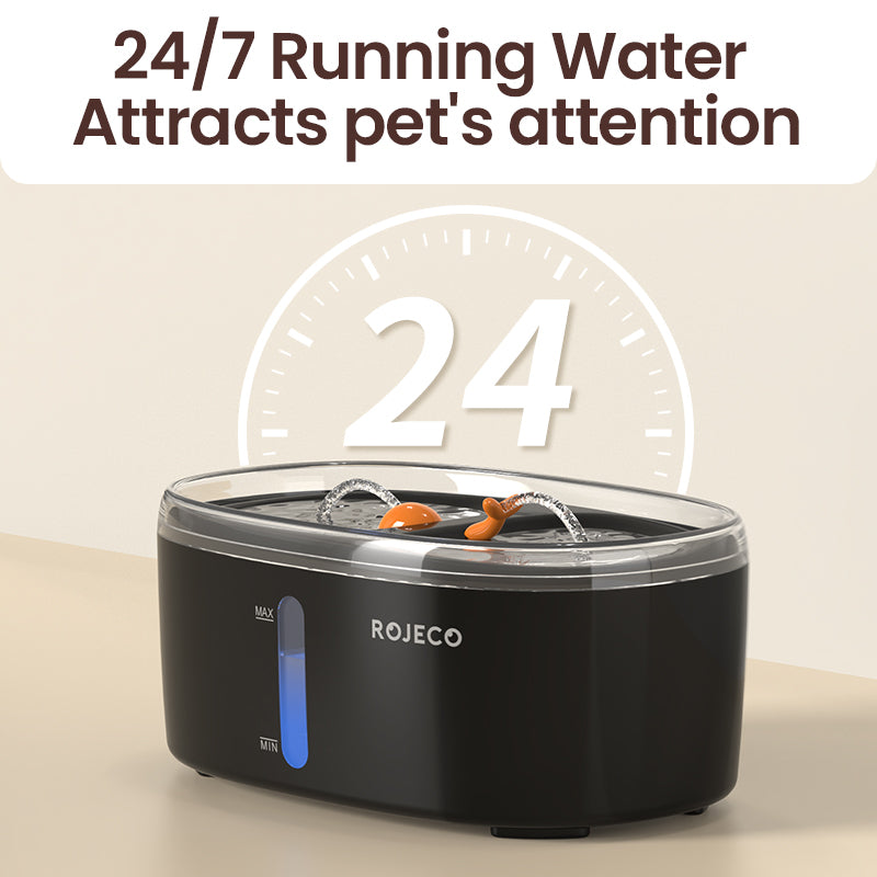 Automatic Pet Water Fountain with Double Bowl