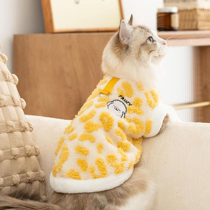 Autumn and Winter Plush Coat for Dogs and Cats