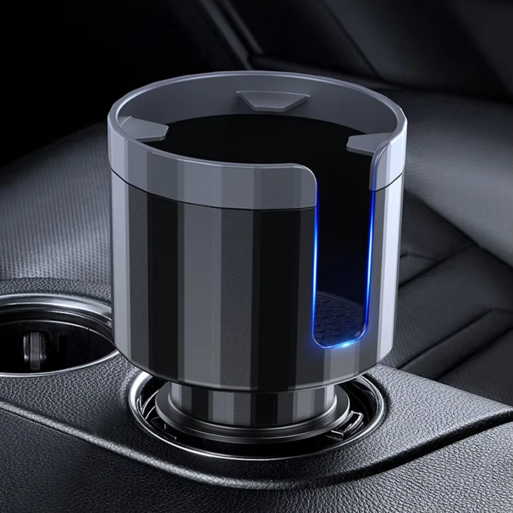 Adjustable Car Cup Holder Expander with Anti-Slip Silicone Base - 6.5" to 10.5" Diameter