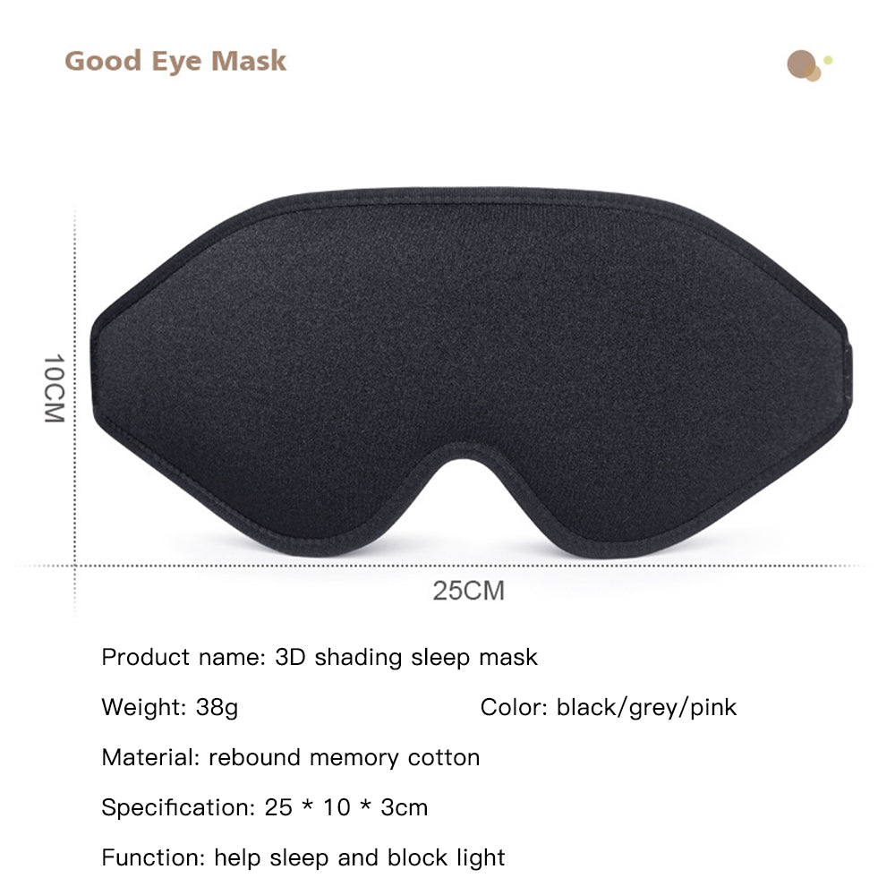 3D Sleep Mask Memory Foam Eye Mask