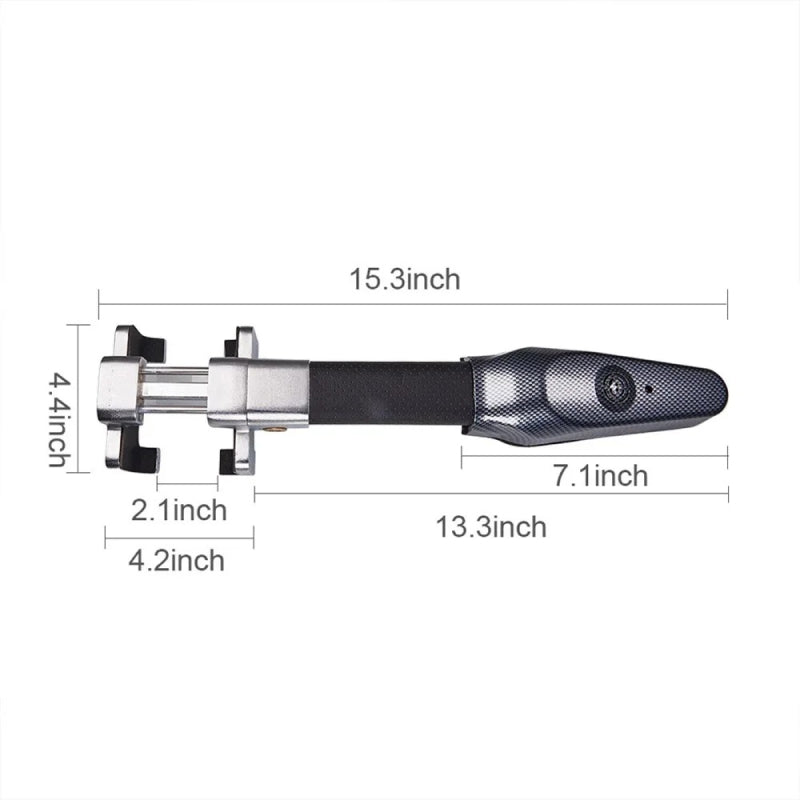 Heavy-Duty Anti-Theft Car Steering Wheel Lock with Alarm