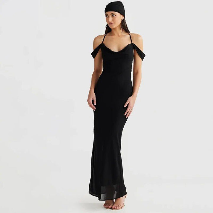 Off Shoulder Maxi Long Dress