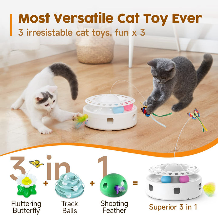 3-in-1 Interactive Cat Toy