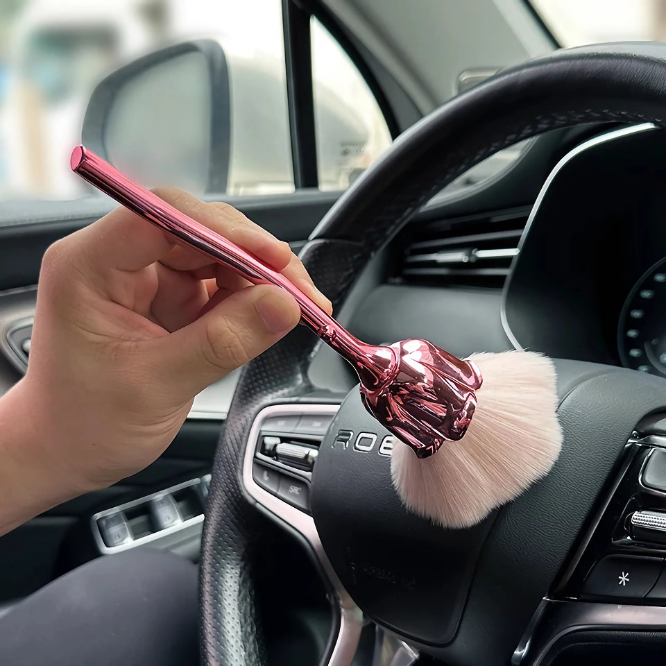 Universal Car Detailing Brush with Soft Bristles