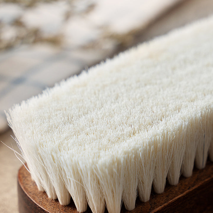 Eco-Friendly Wooden Wool Shoe Brush for Gentle Cleaning