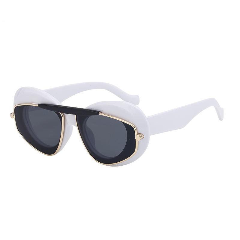 Geometric Double Frame Sunglasses