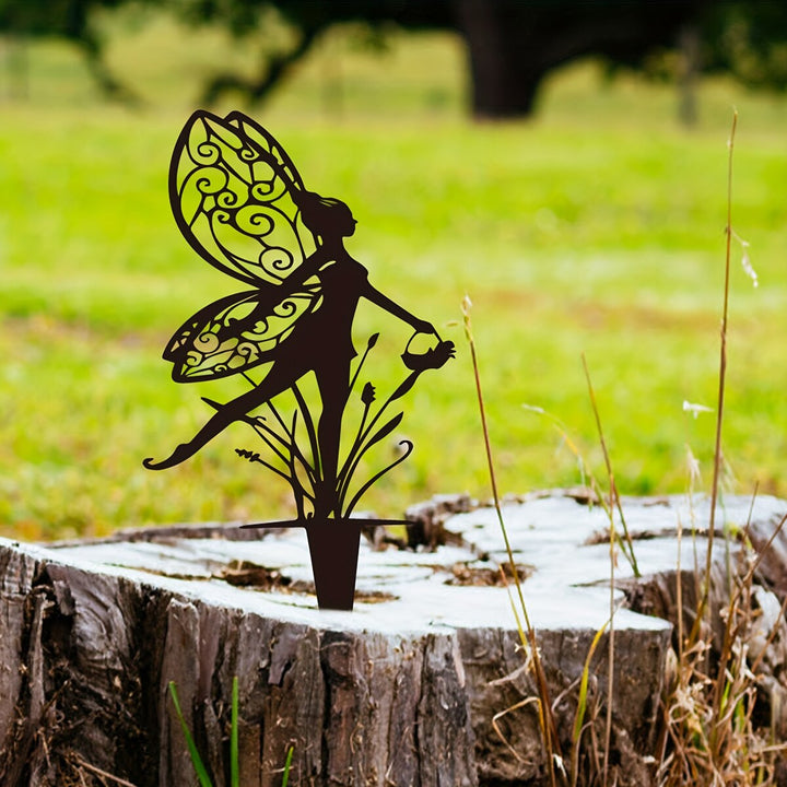 Enchanted Garden Fairy Metal Stake