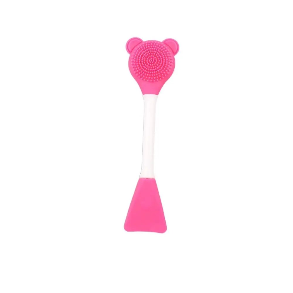 Double Sided Silicone Bear Face Mask Brush - Reusable Skin Care Tool