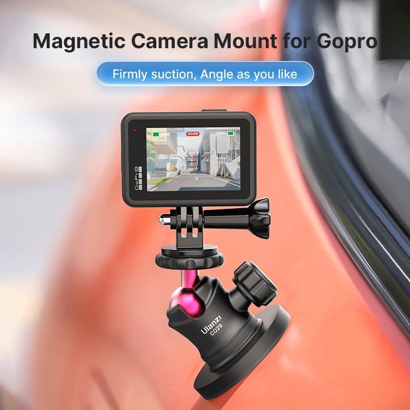 Magnetic Tripod Ball Head with Cloud Terrace Base for Action Cameras and Smartphones