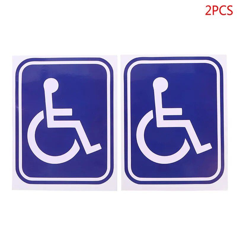 Weatherproof Disability Mobility Parking Decals for Vehicles