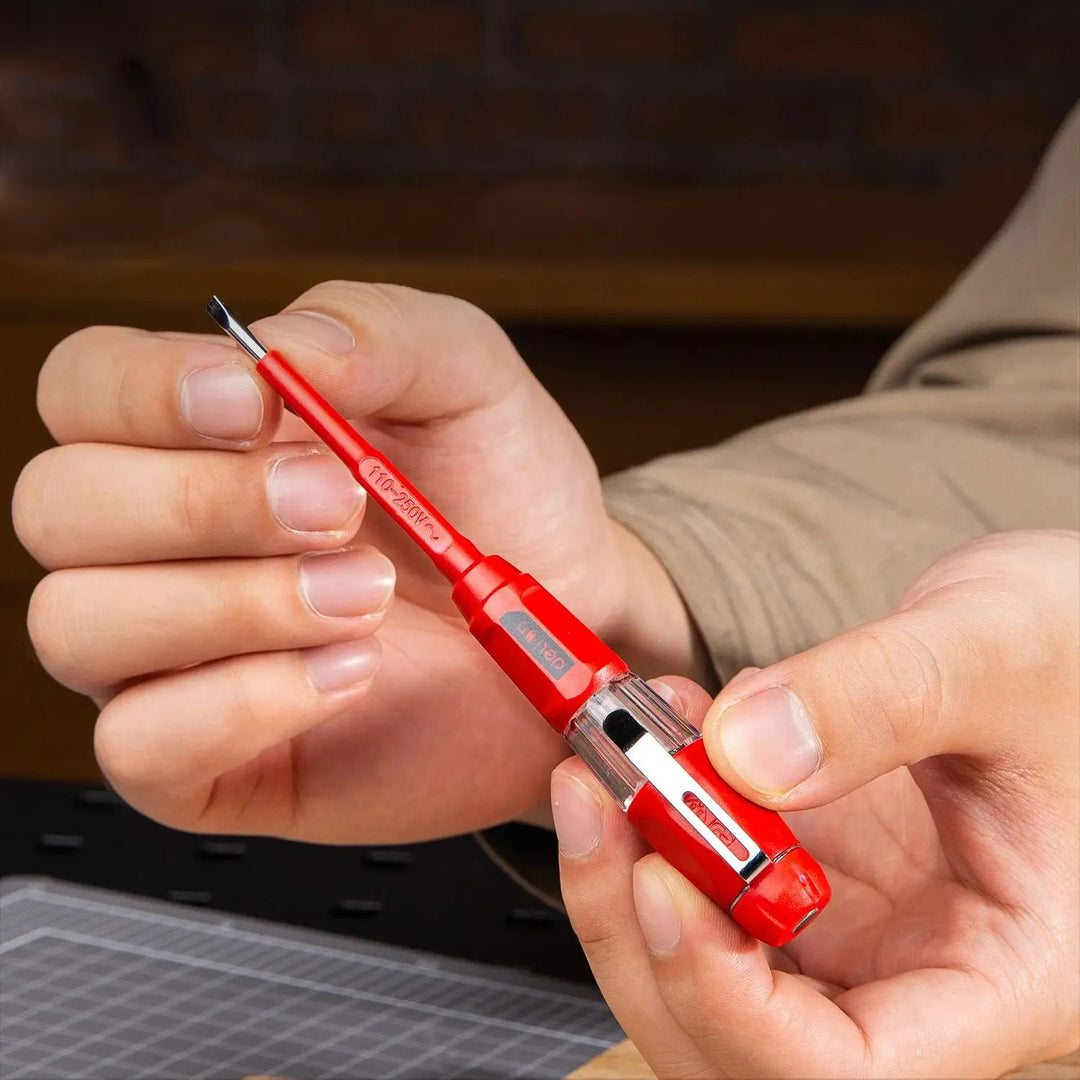 1000V Insulated Voltage Tester Pen with Non-Contact Induction & Screwdriver Function