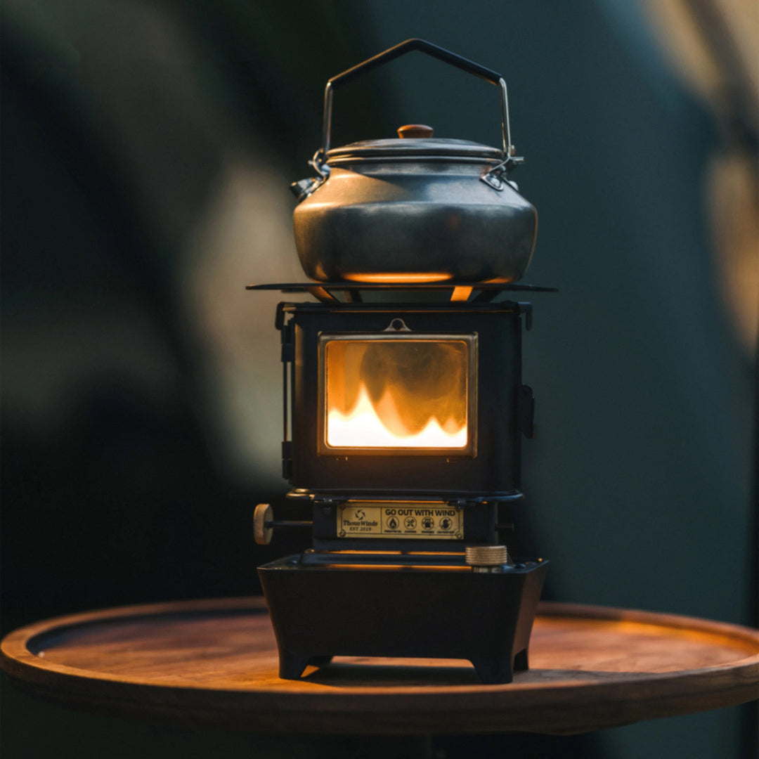 Portable Retro Oil Lamp Stove for Outdoor Camping & Picnics