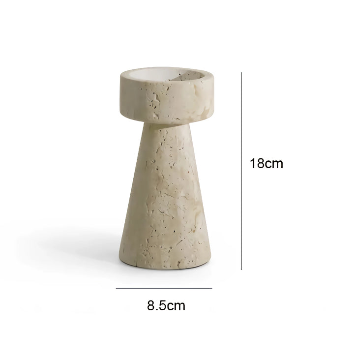 Minimalist Travertine Marble Candle Holder for Elegant Decor