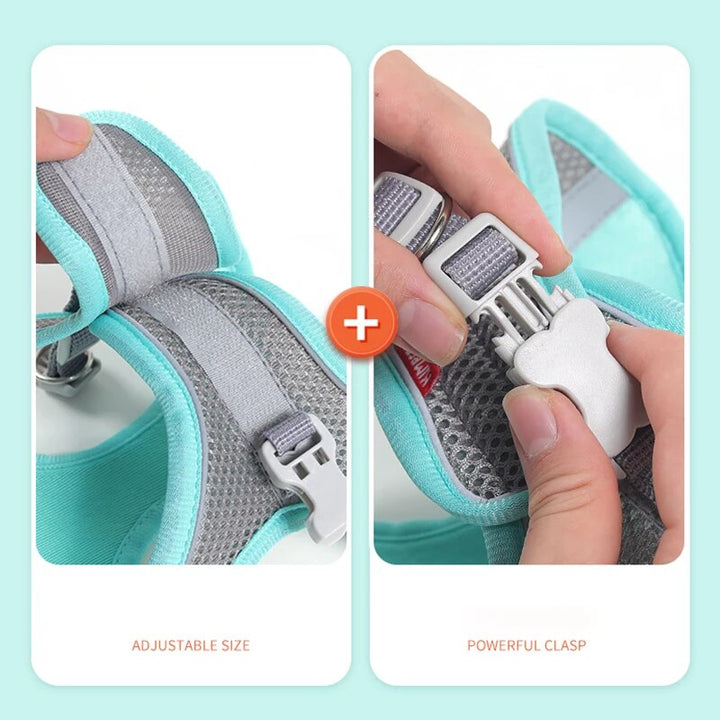 Reflective Breathable Adjustable Dog Harness Vest