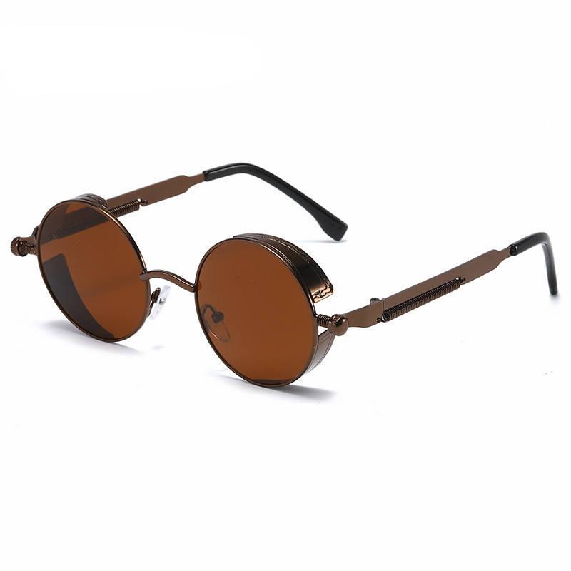 Round Metal Steampunk Sunglasses