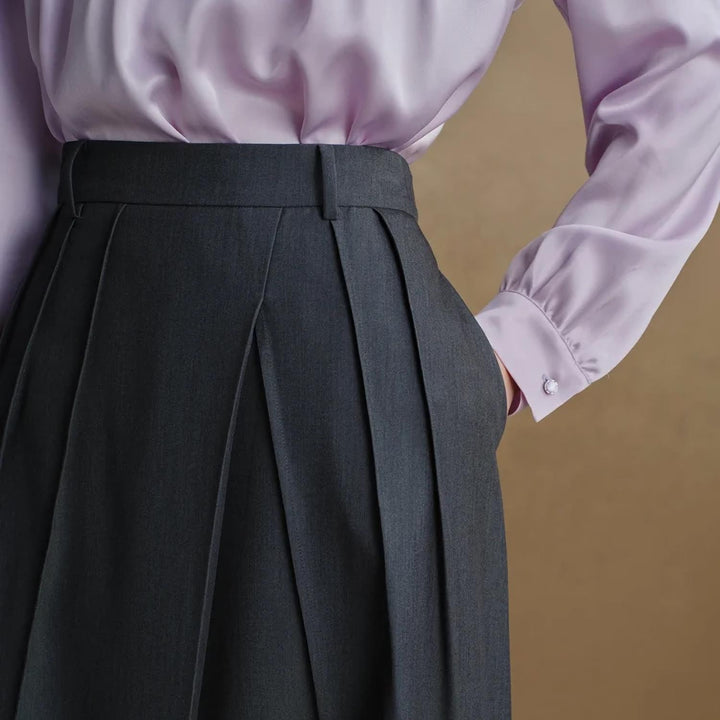 Dark Grey A-Line Skirt