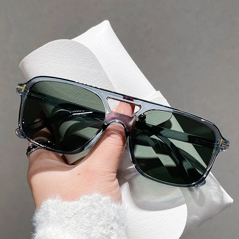 Fashion Square Rivet Sunglasses