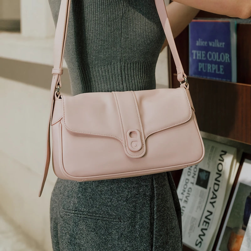 Retro Style Leather Shoulder & Crossbody Bag