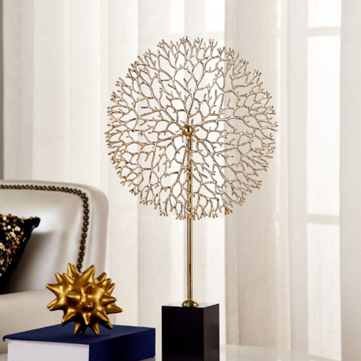 European Entry Lux Metal Sea Tree Coral Decoration Living Room Entrance Crafts Display