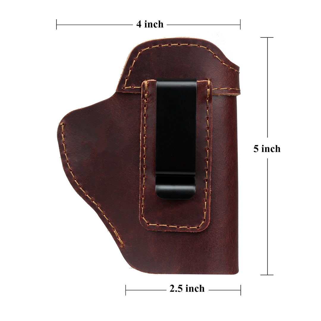 Hidden leather small holster