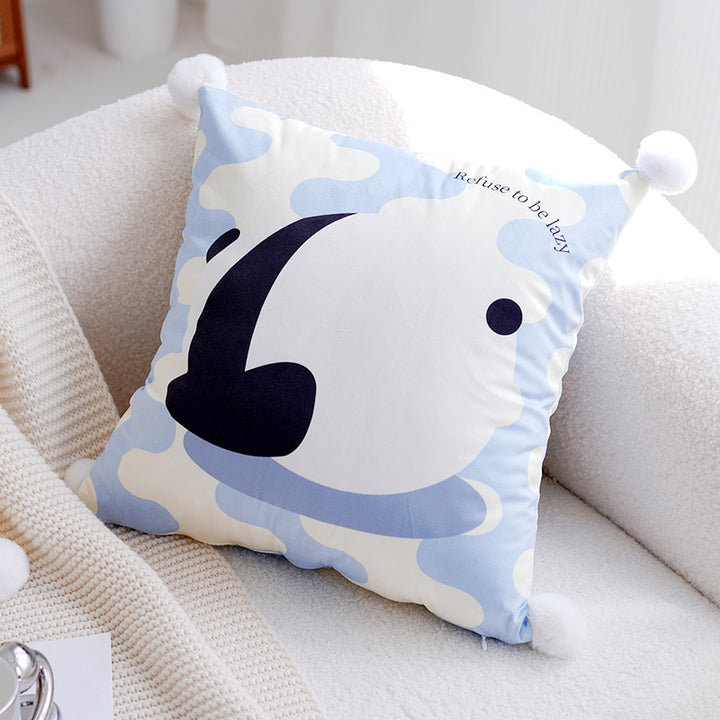 Cute Panda Children's Pillow Set With Nordic Minimalist Ins Style