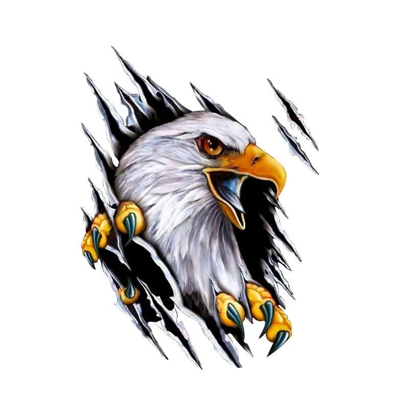 Universal Cartoon Eagle Vehicle Sticker for Full Body Decoration