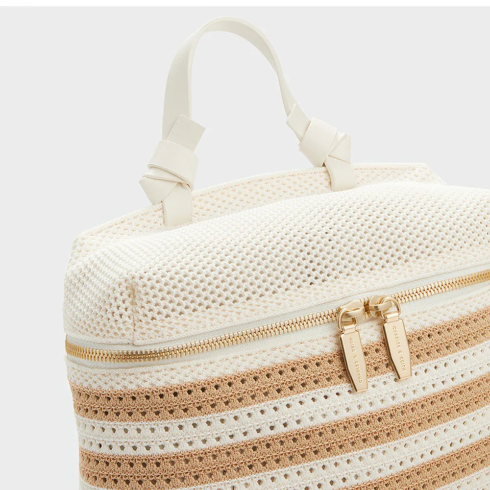 Summer Chic Woven Hollow-Out Backpack