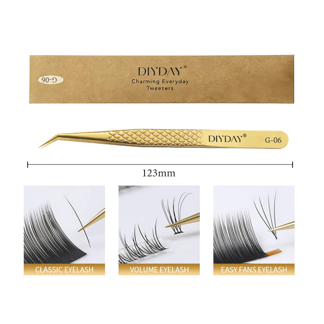 Precision Anti-slip Eyelash Extension Tweezers