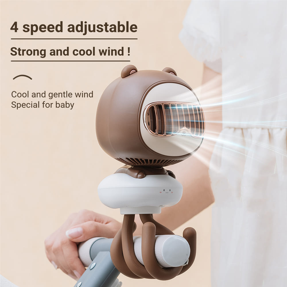 USB Charging Desktop Folding Fan