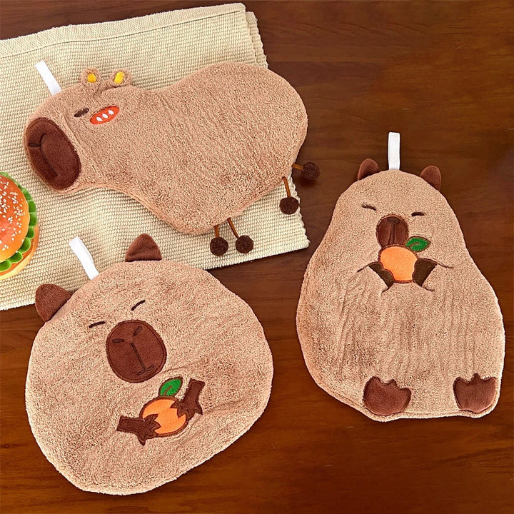 Cute Capybara Hanging Hand Towel