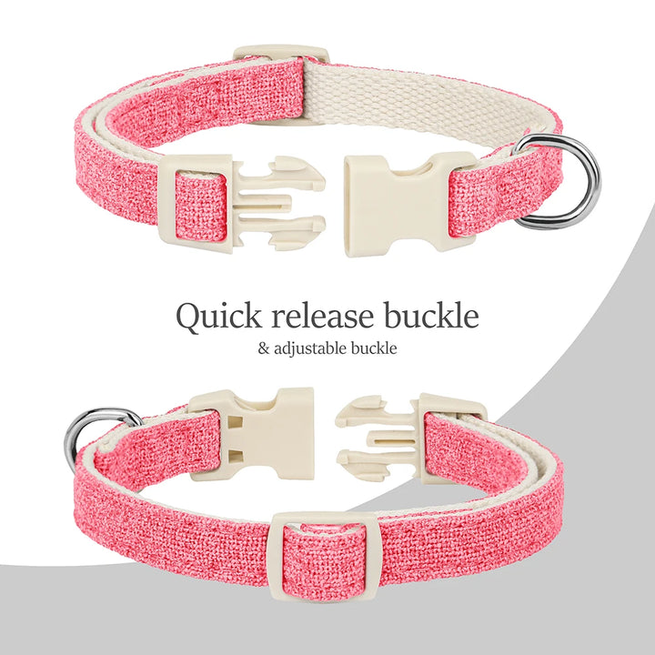 Adorable Quick Release Dog Collar Harness & Leash Set with Bowknot