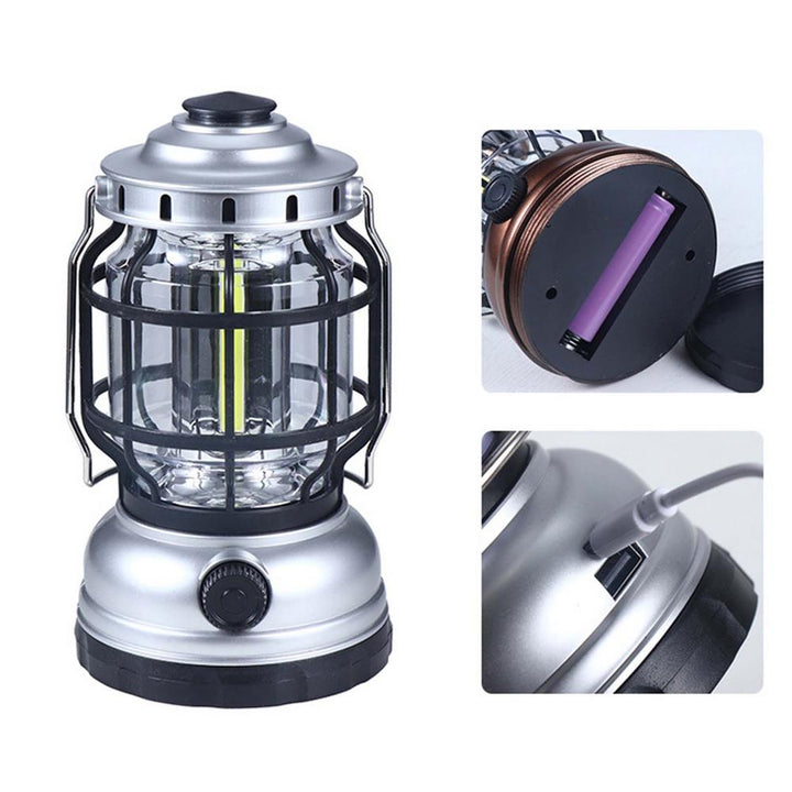 Portable LED Camping Lantern - Waterproof & USB Rechargeable