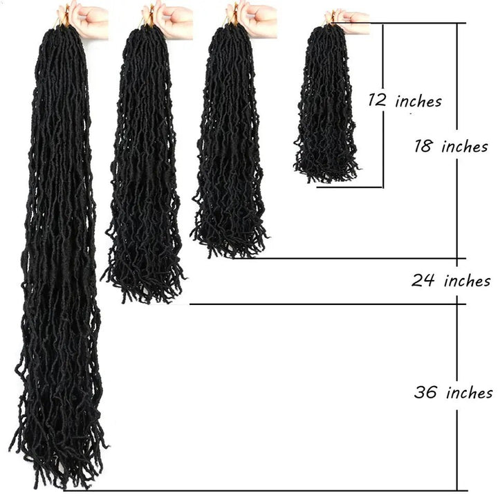 Earthworm Crochet Chemical Fiber Wig NuLocs Braiding Hair Dreadlocks