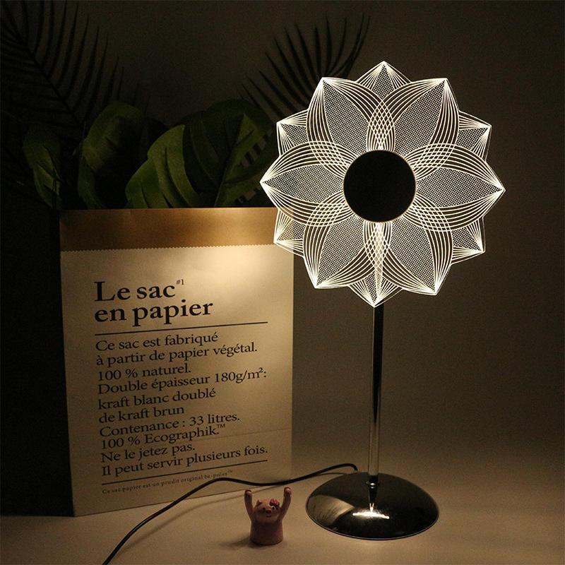 Modern LED Decorative Flower Table Lamp for Bedroom and Home Décor