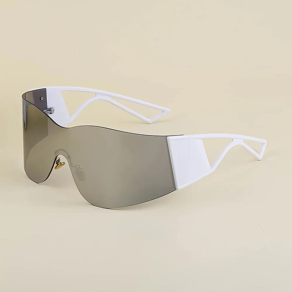 Oversized Rimless Sunglasses