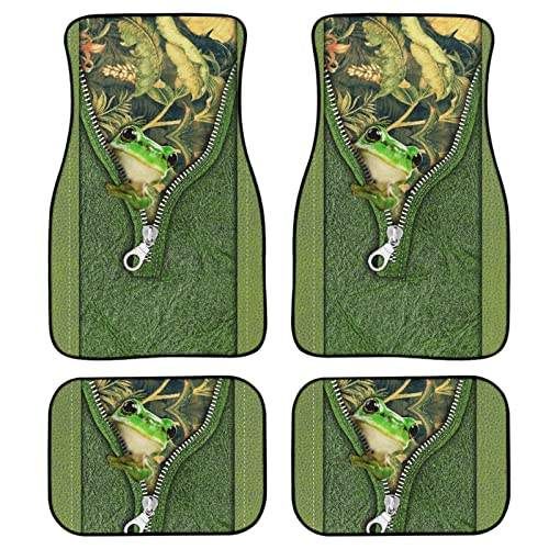 Red Rose Printed All-Weather Car Floor Mats (Set of 4)