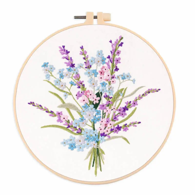 DIY Floral Embroidery Kit for Beginners