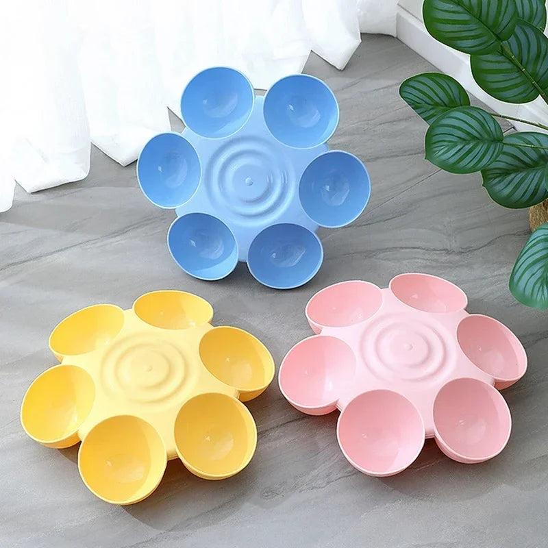 6-in-1 Flower Shape Pet Bowl and Water Bottle