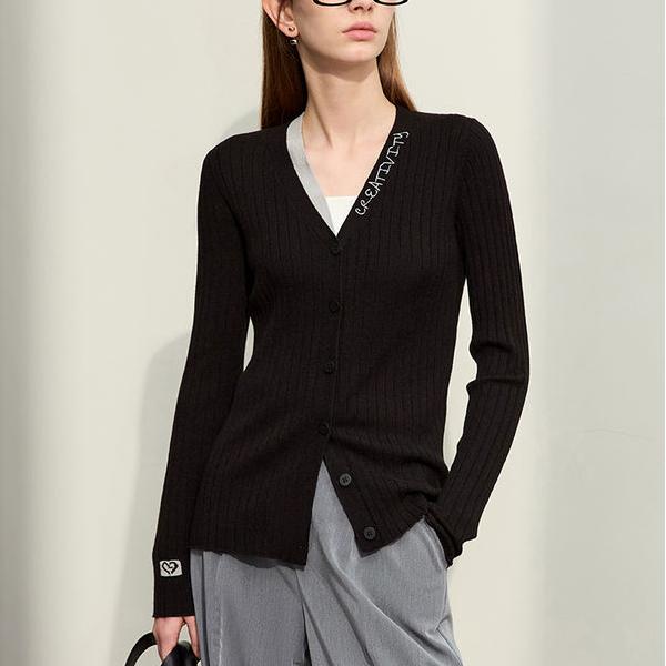 Elegant Patchwork V-Neck Cardigan for Women