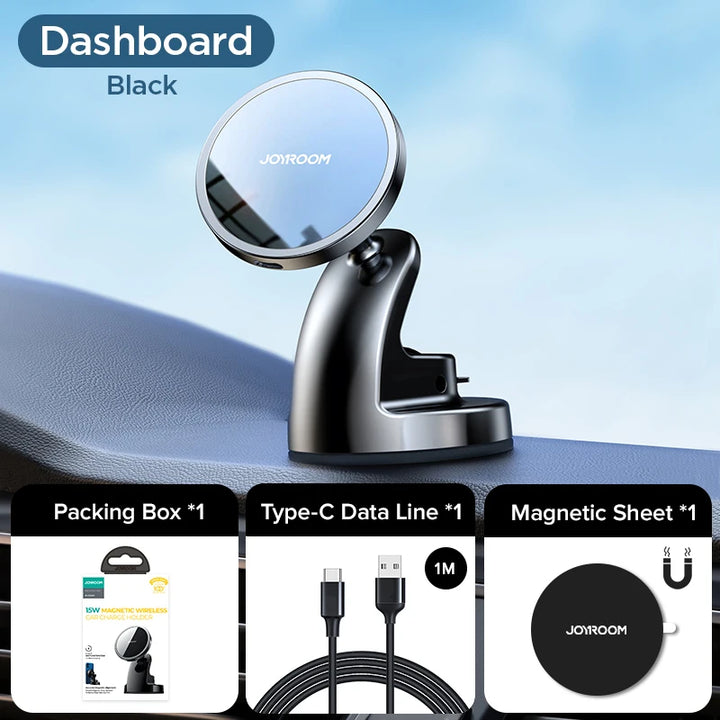 Magnetic Car Phone Holder 15W Fast Wireless Charger