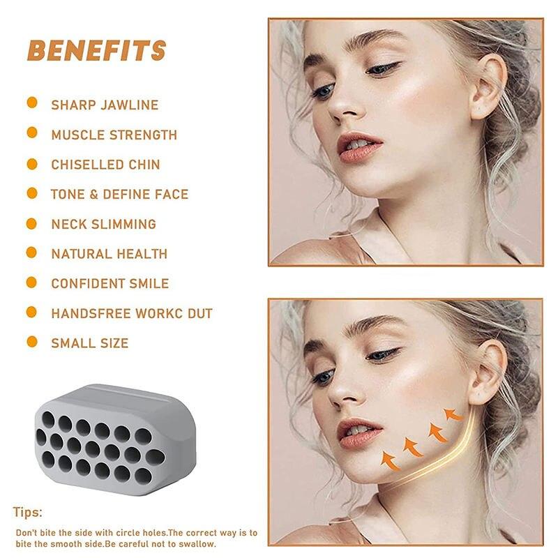 Jawline Sculptor and Facial Toner - Neck & Chin Fitness Ball for Enhanced Facial Contours