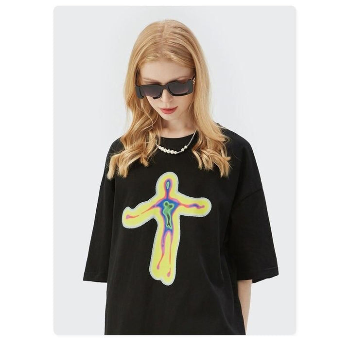 Oversized Hip Hop Graphic T-Shirt