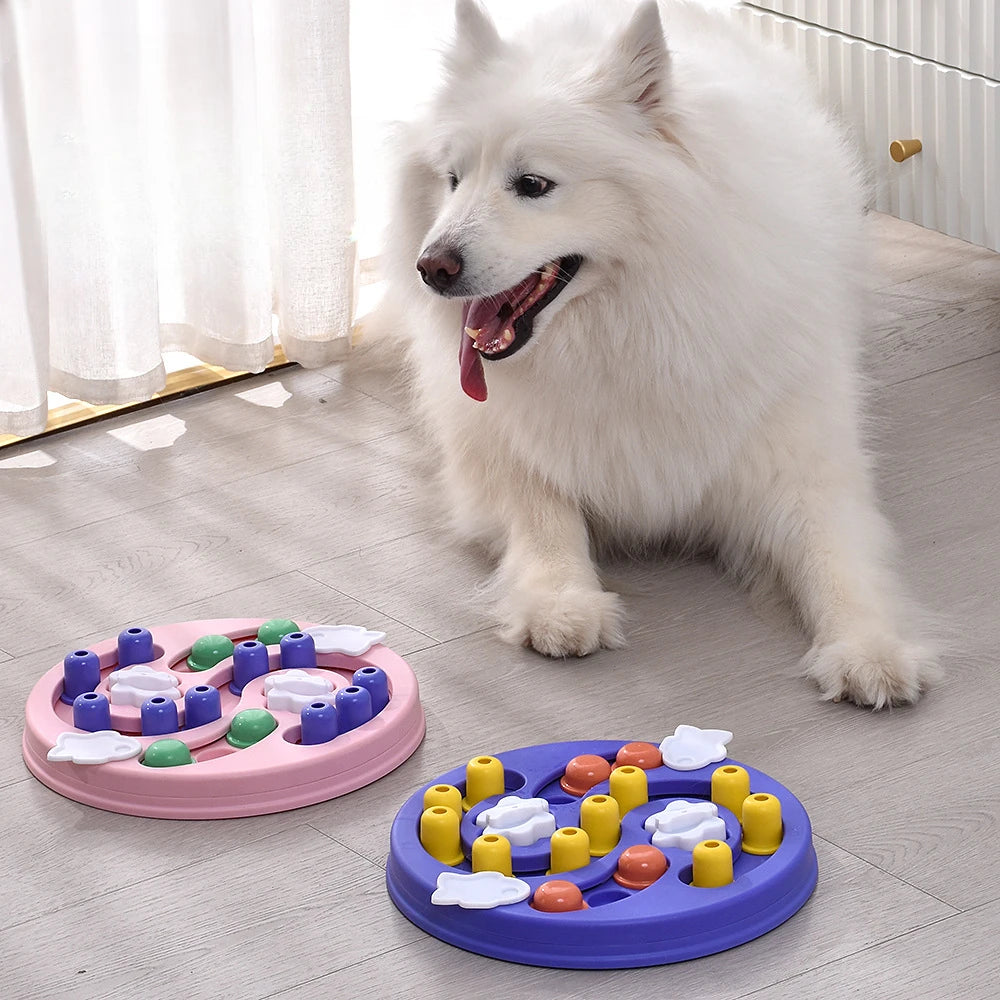 Interactive Dog Puzzle Toy Slow Feeder – IQ Training & Fun Feeding Game