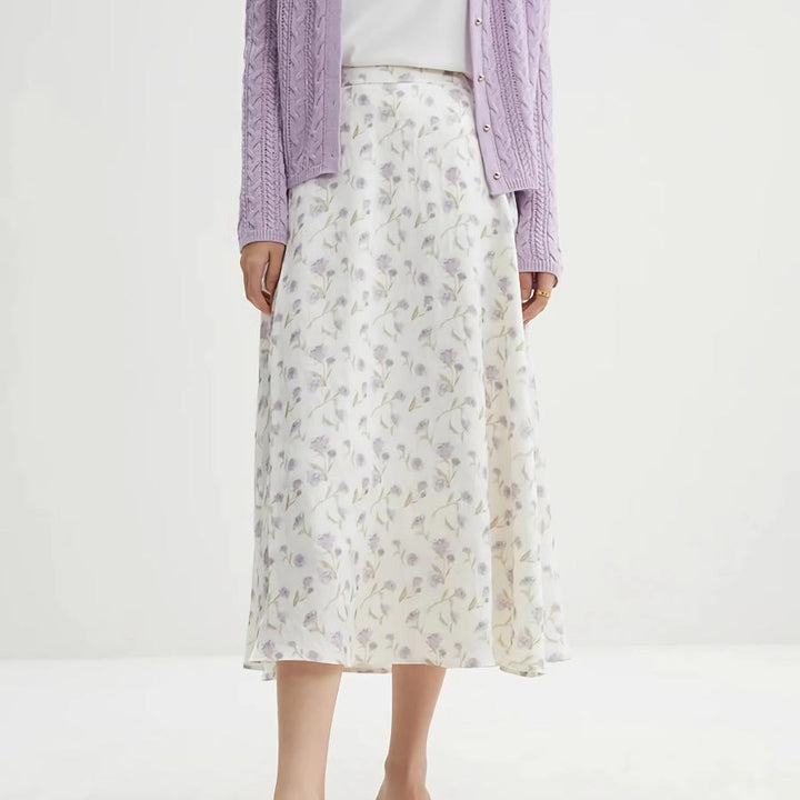 French Style Romantic Flower Skirt