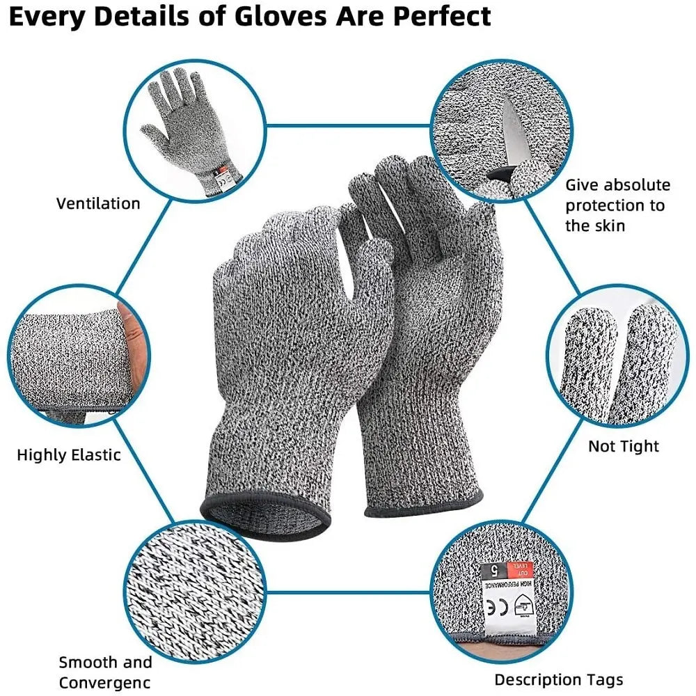 Protection Grade 5 Cut-Resistant Gloves