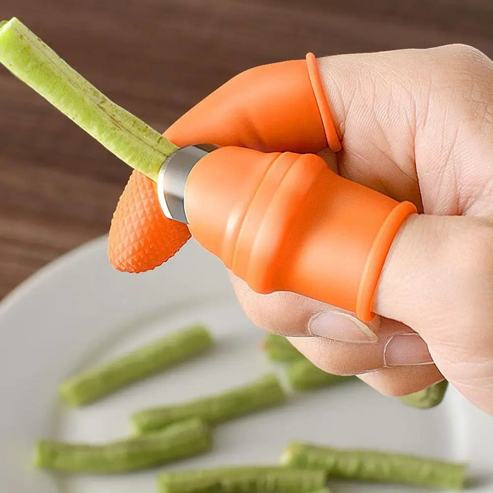 Silicone Thumb Guard Harvesting Knife