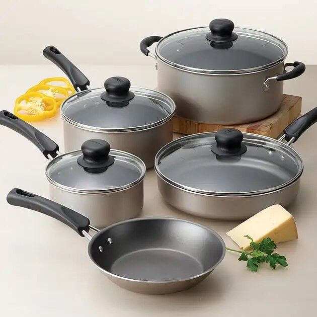 9-Piece Non-stick Cookware Set for Everyday Cooking