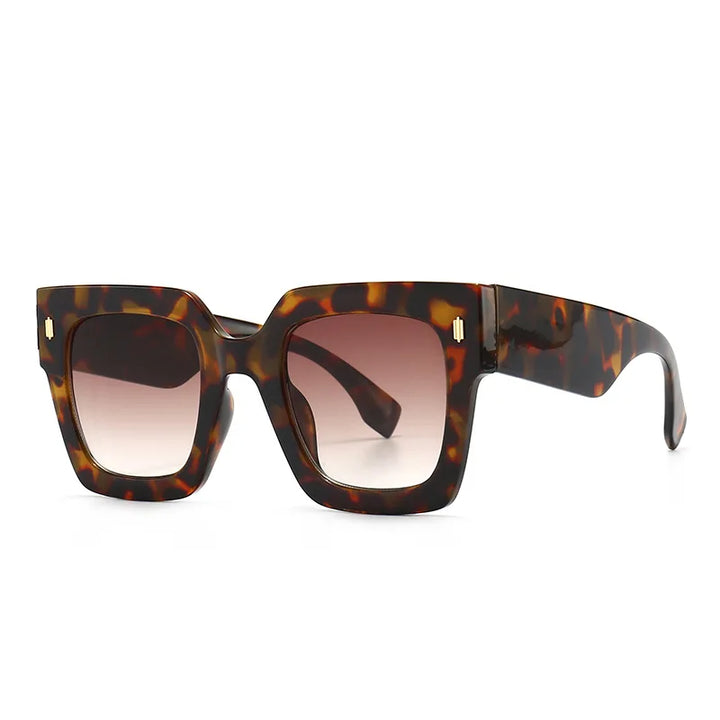 Retro Square Frame Cat Eye Sunglasses