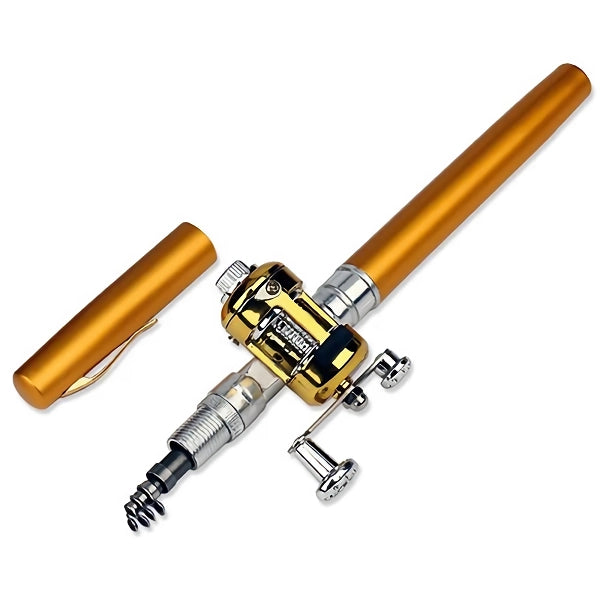 Portable Mini Telescopic Fishing Rod with Reel – Pen Shape Pocket Fishing Pole